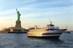 NY charter yacht Respect - statue